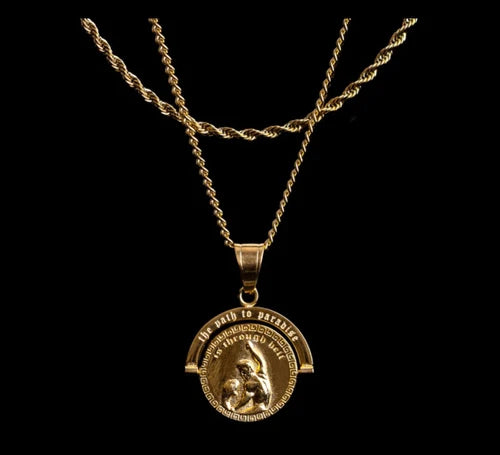 Mens H Vs A- Double Sided Pendant  (GOLD)