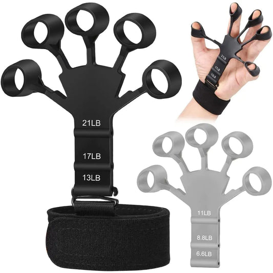 1pcs Silicone Gripster Grip Strengthener Finger Stretcher Hand Grip Trainer Gym Fitness Training And Exercise Hand Strengthene